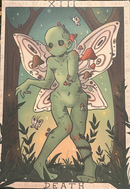 death tarot card print