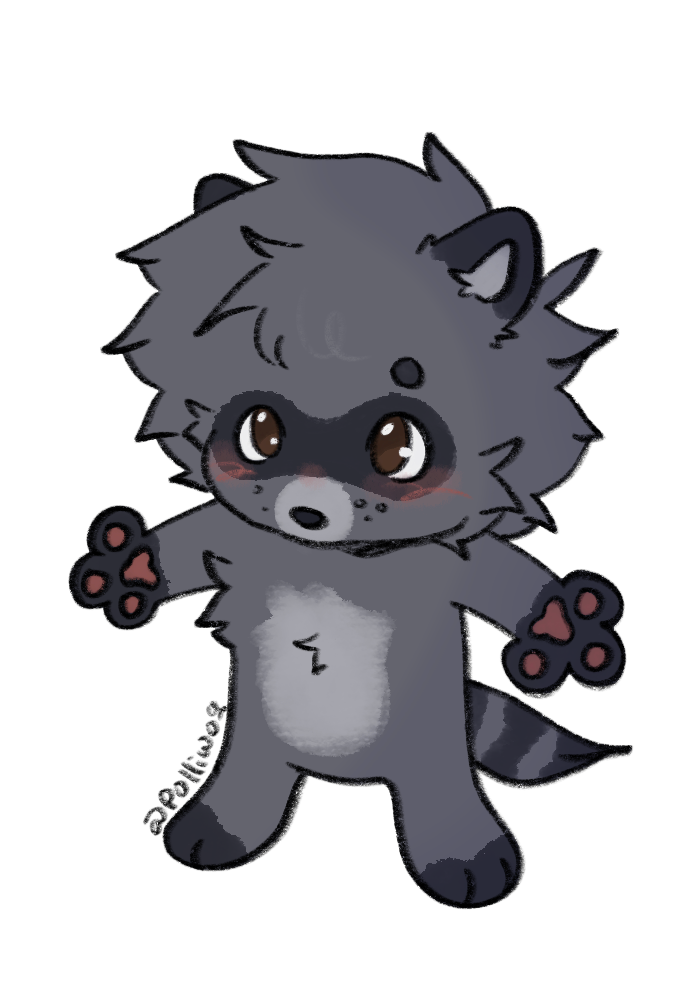 raccoon sticker
