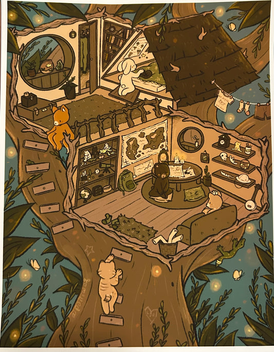 treehouse print