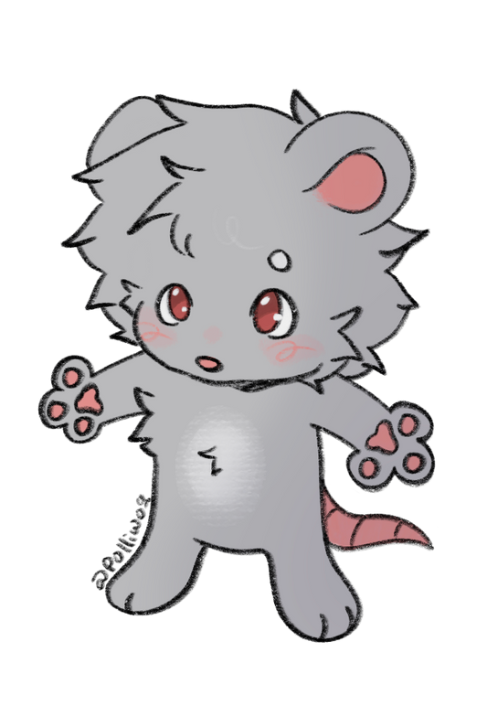 rat/possum sticker