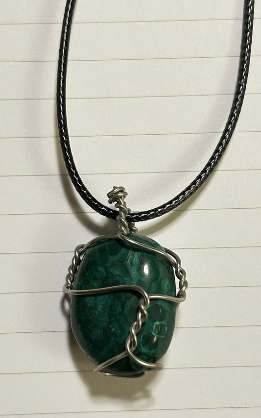 malachite necklace